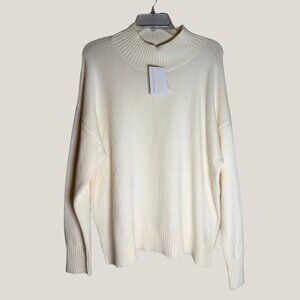 Women's Magashoni Cream Sweater, XL
